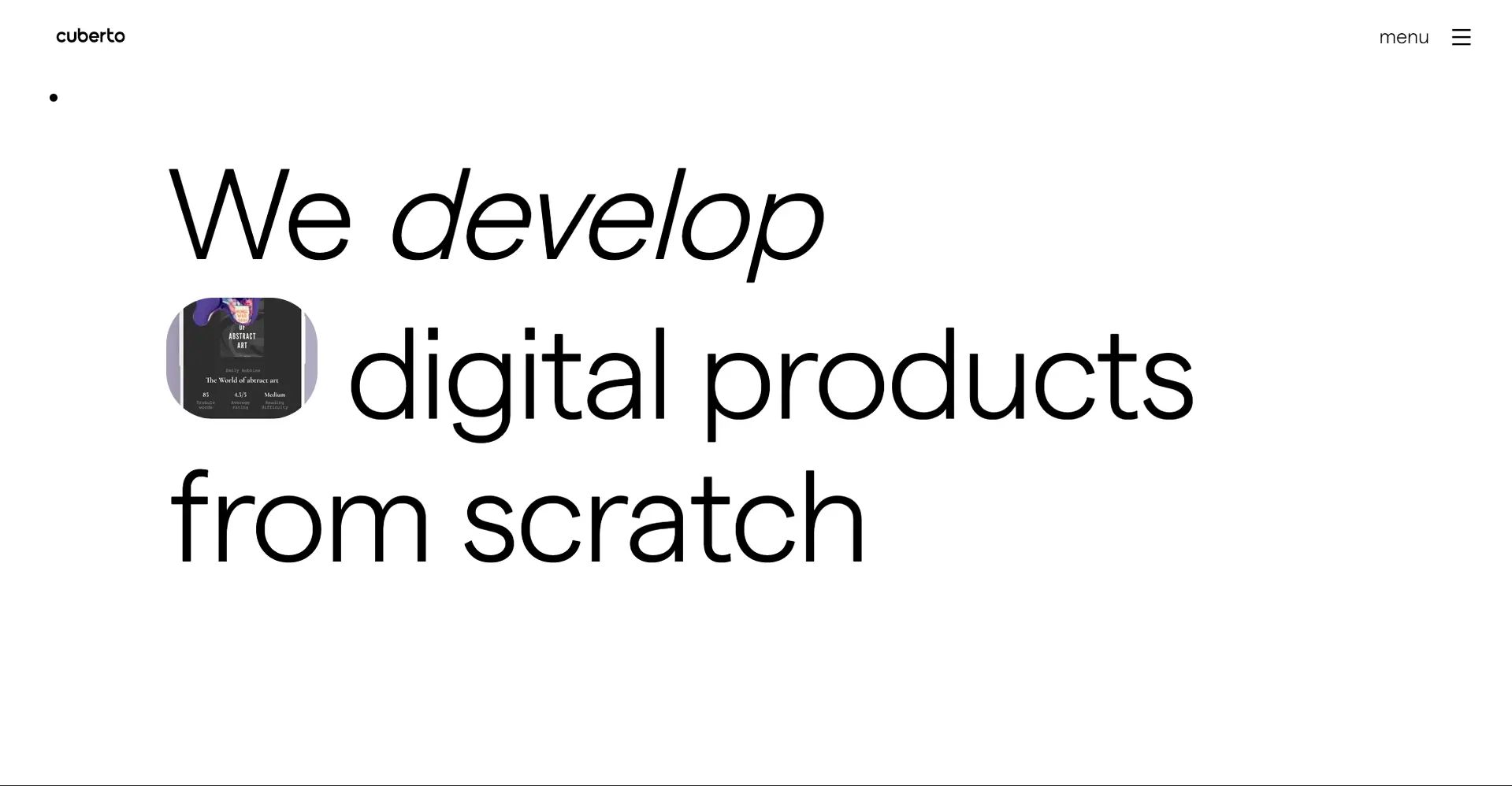 Cuberto Digital Product Agency Study